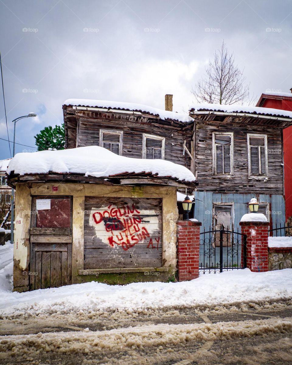 old wooden house