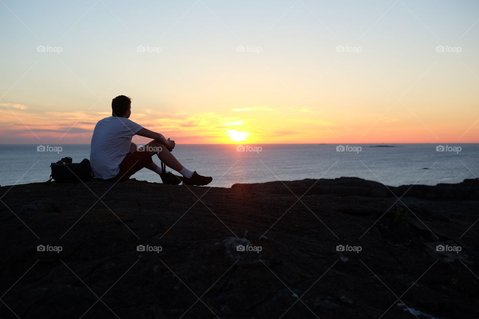 Sunset, Beach, Water, Sea, Backlit