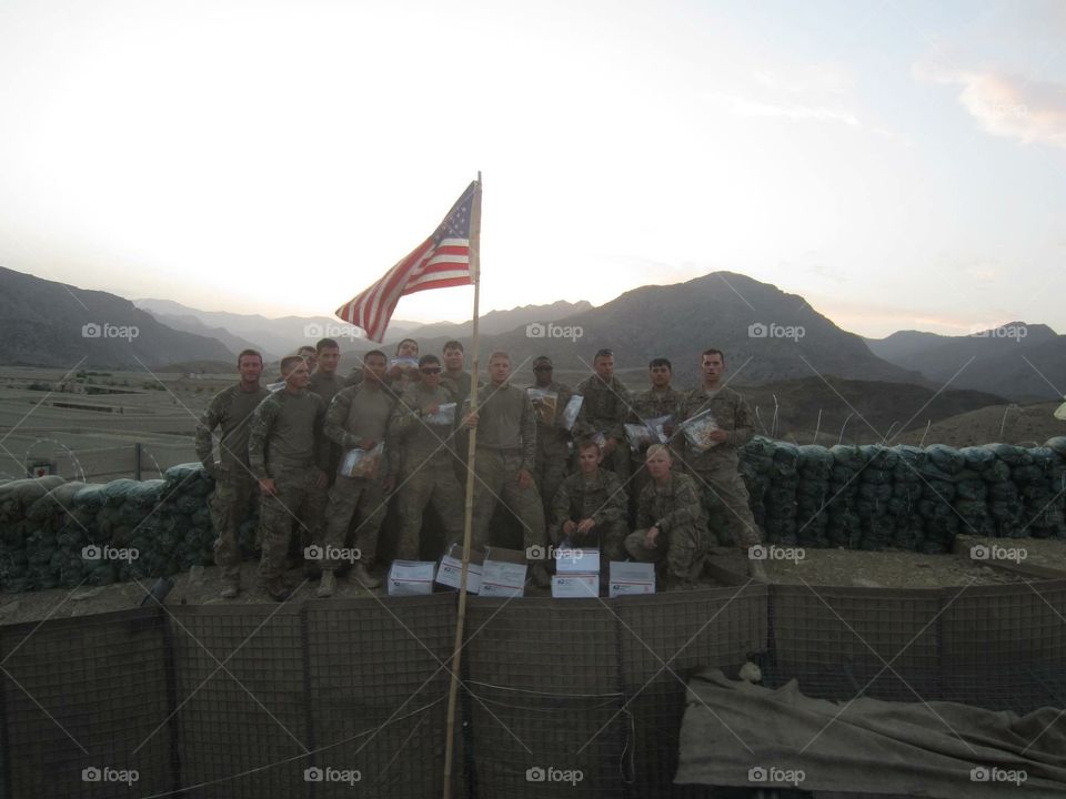 The men from 1st Squadron 40th Calvary Regiment Bravo Troop 2nd Platoon 