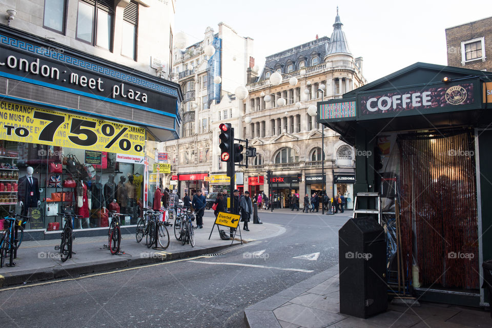 The streets of London.