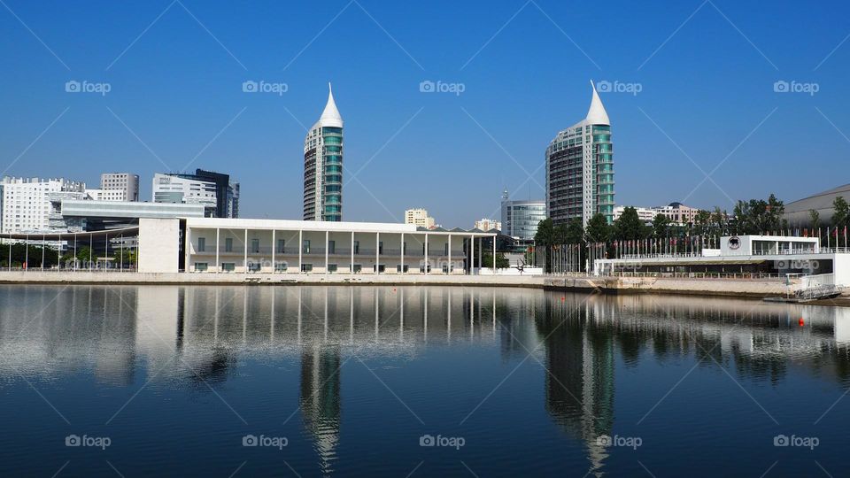 reflection on the river