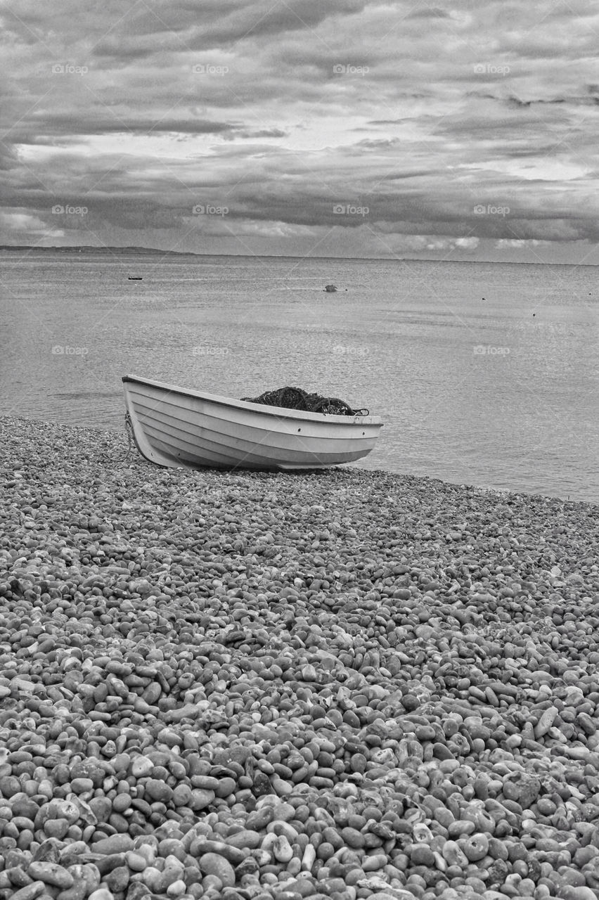 boat on beach summer beer uk by chris7ben