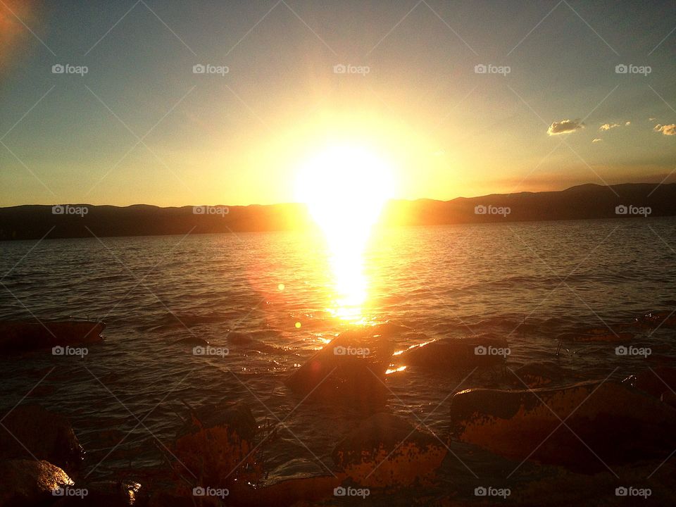 Bear lake sunset 