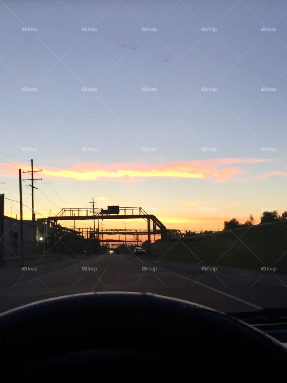 Industrial sunset 