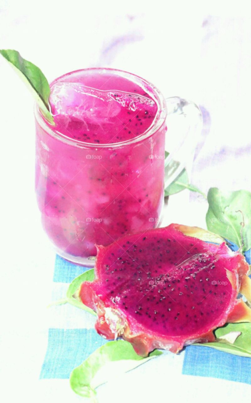 Homemade juice - Dragon fruit