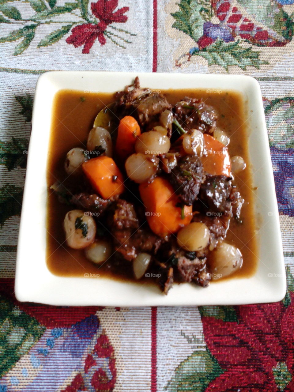 My First Attempt at Beef Bourguignon. Inspired by my first Parisian-cooked bourguignon in Chez Clement,  I prepared my first , when I got home. It went well enough..I suppose' and I'm no cook.