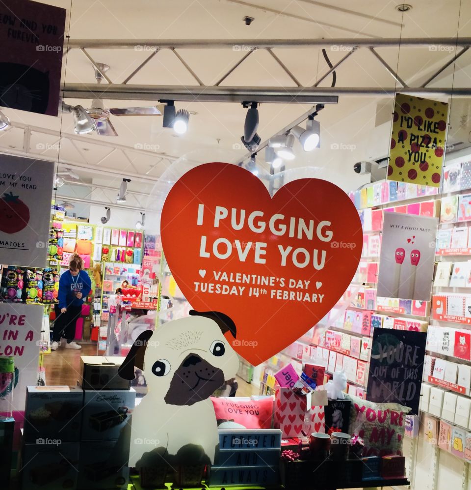 I Pugging Love You - Window Display