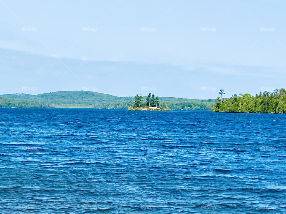 Waters of Lake Superior in Copper Harbor Michigan