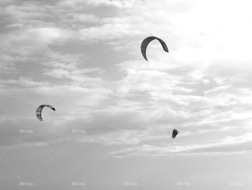 kites from wind kiter's in the sky