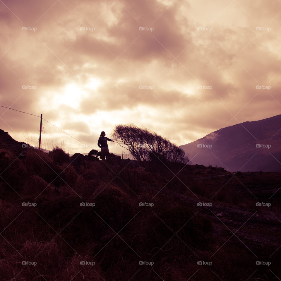 Landscape, Sunset, Mountain, Dawn, Evening