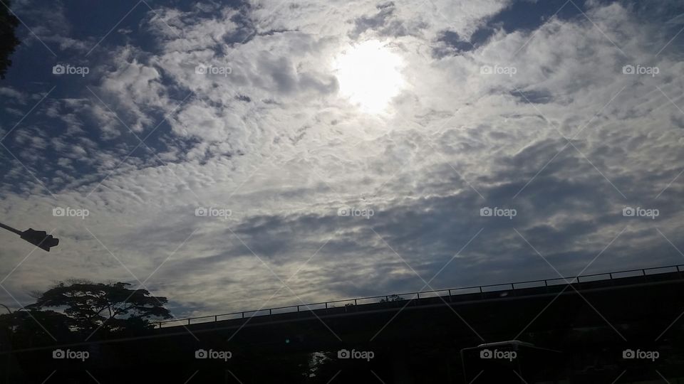 What does the clouds foretell?. beautiful clouds this morning