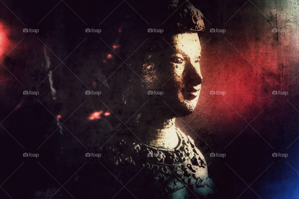 statue art gold snapseed by trist9