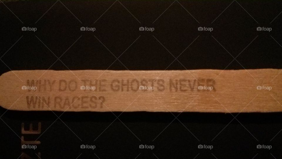 why does the ghosts,never win the race ....?