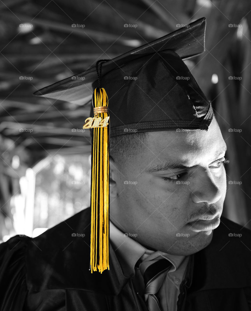 college graduate. recent graduate ponders his future