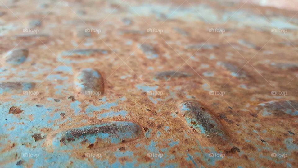 View of rusty metal