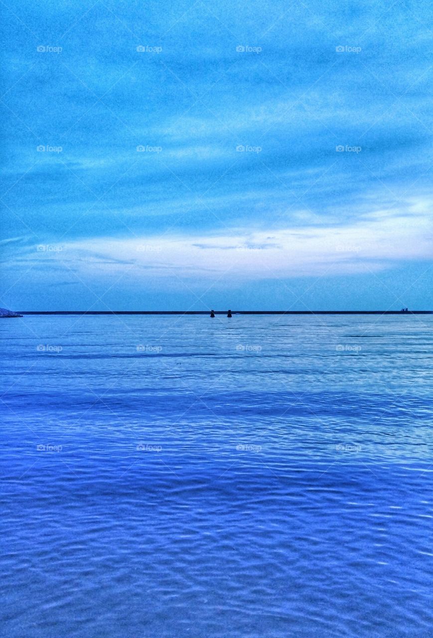 Blue Horizon Meets the Lake