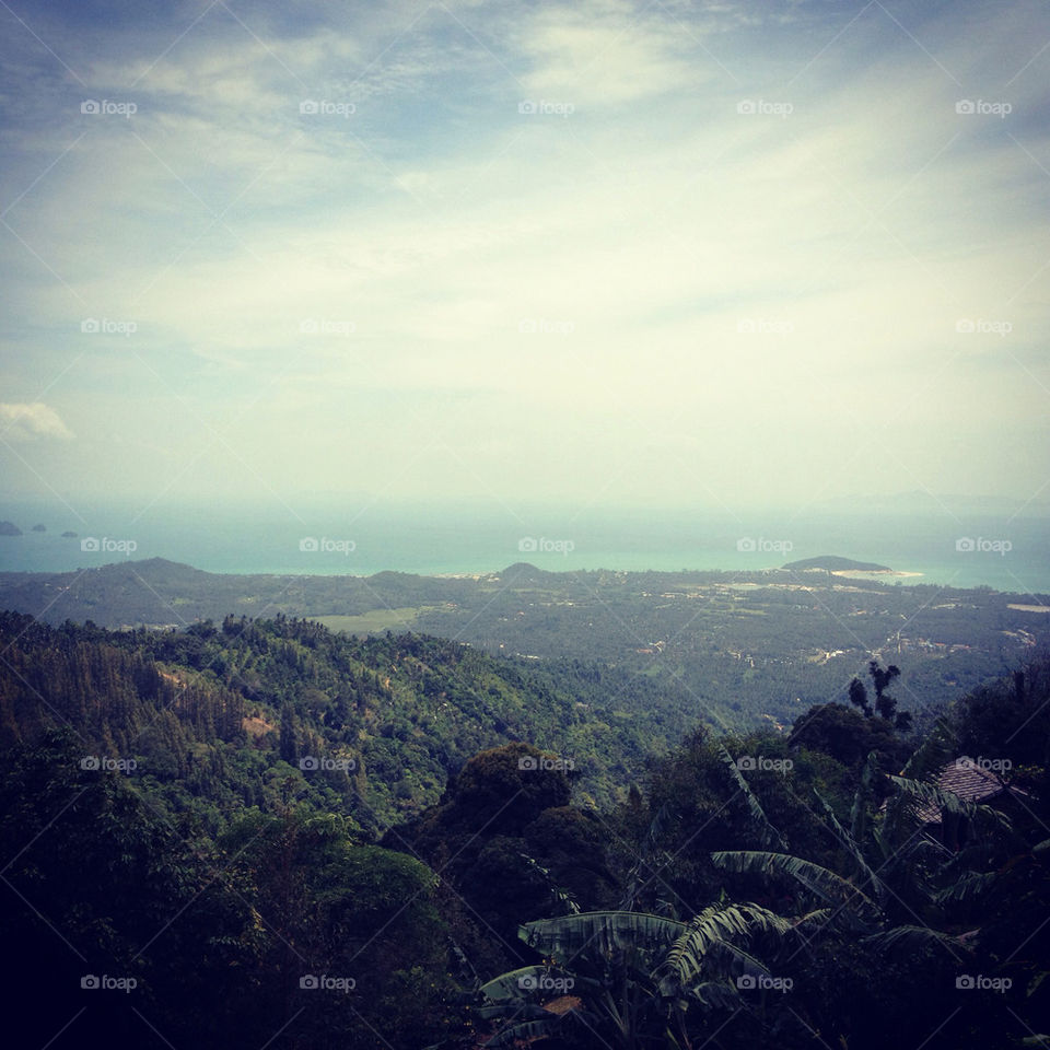 forest sea mountains thailand by lanocheloca