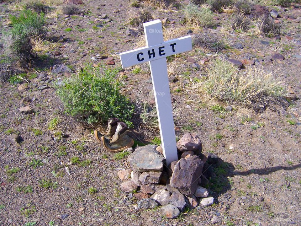 Old west grave 