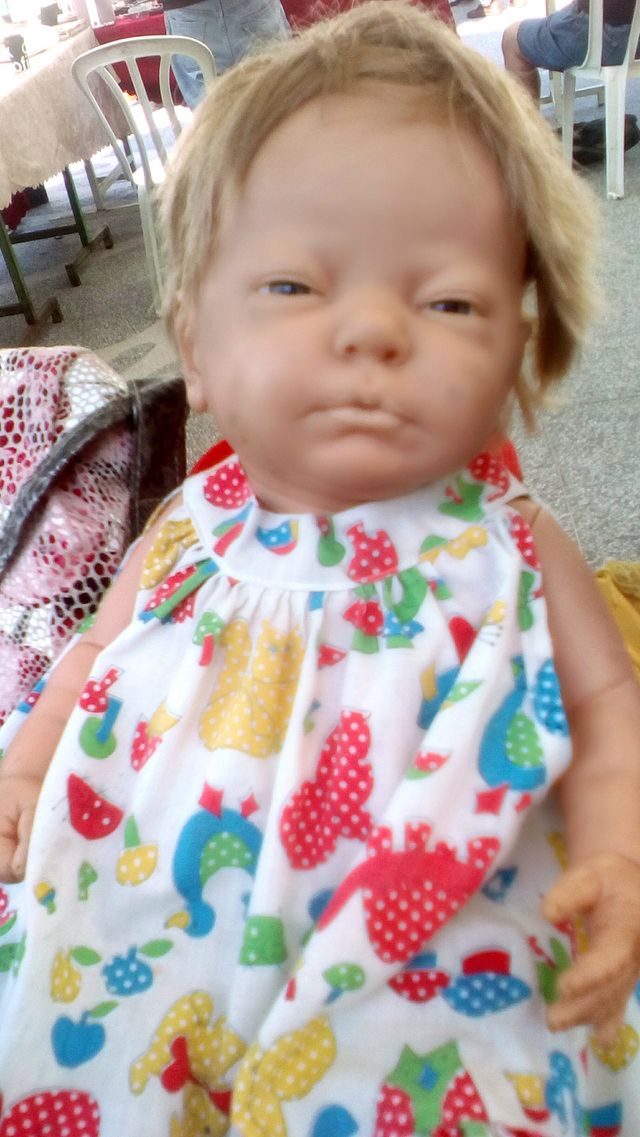 Baby doll in market