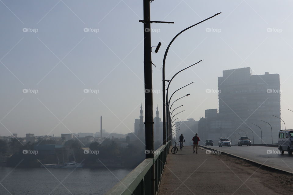 Bridge in Zamalek, Cairo, Egypt 