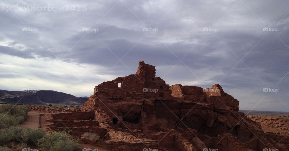Wupatki Pueblo Indian ruins of Northern Arizona