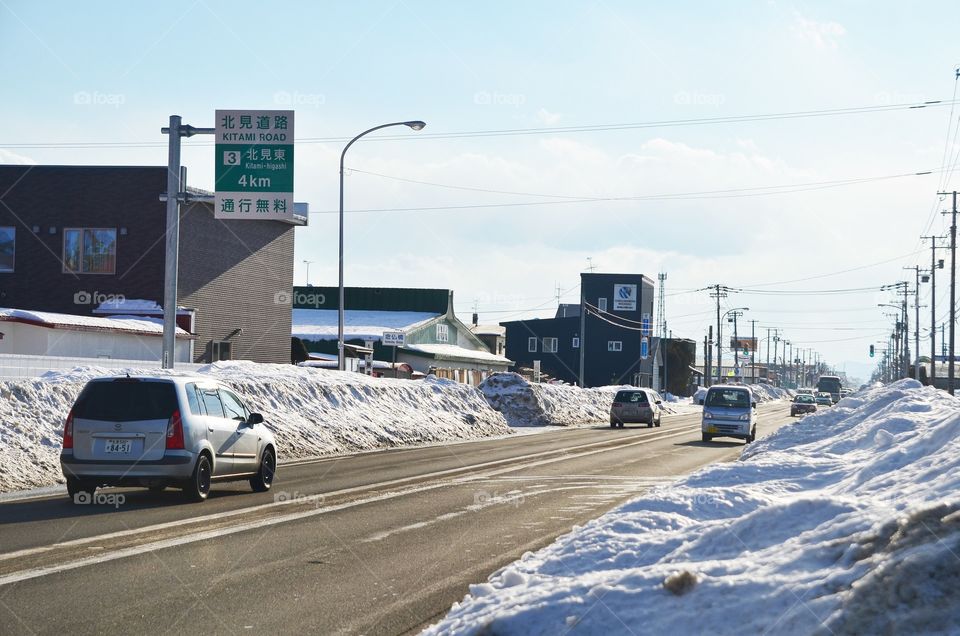 Kitami Road, Hokkaido, Japan