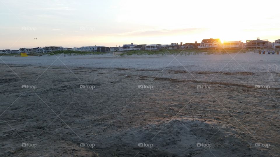 Ocean City Beach. calm sand and beach