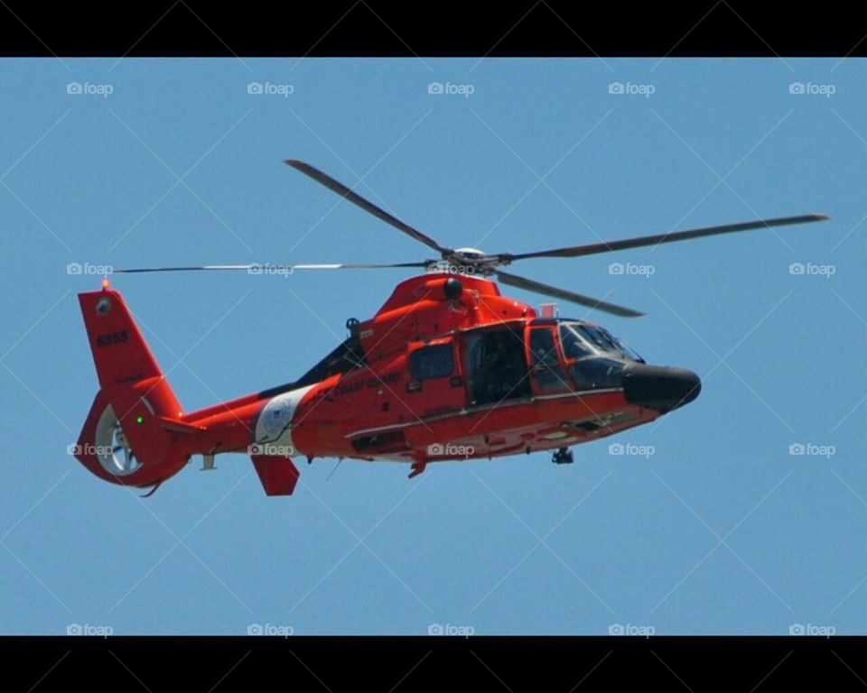Coast Guard rescue helicopter