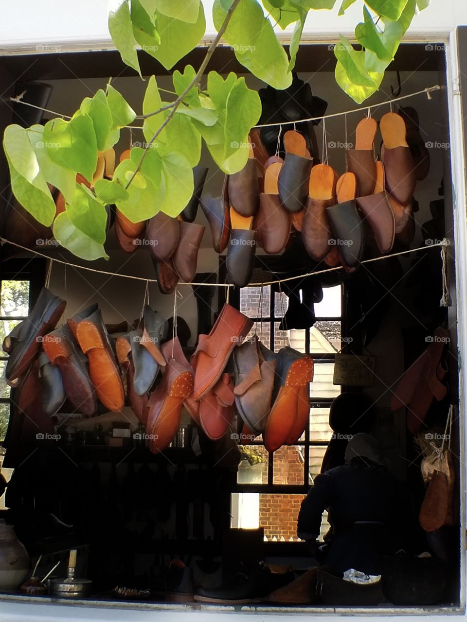 Colonial leather shop