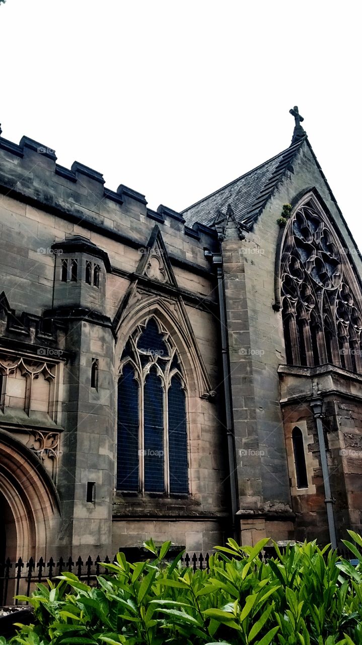 Gothic church. Gothic church in central England