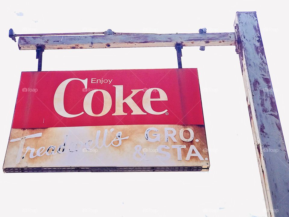 Vintage coke signs in Arkansas 