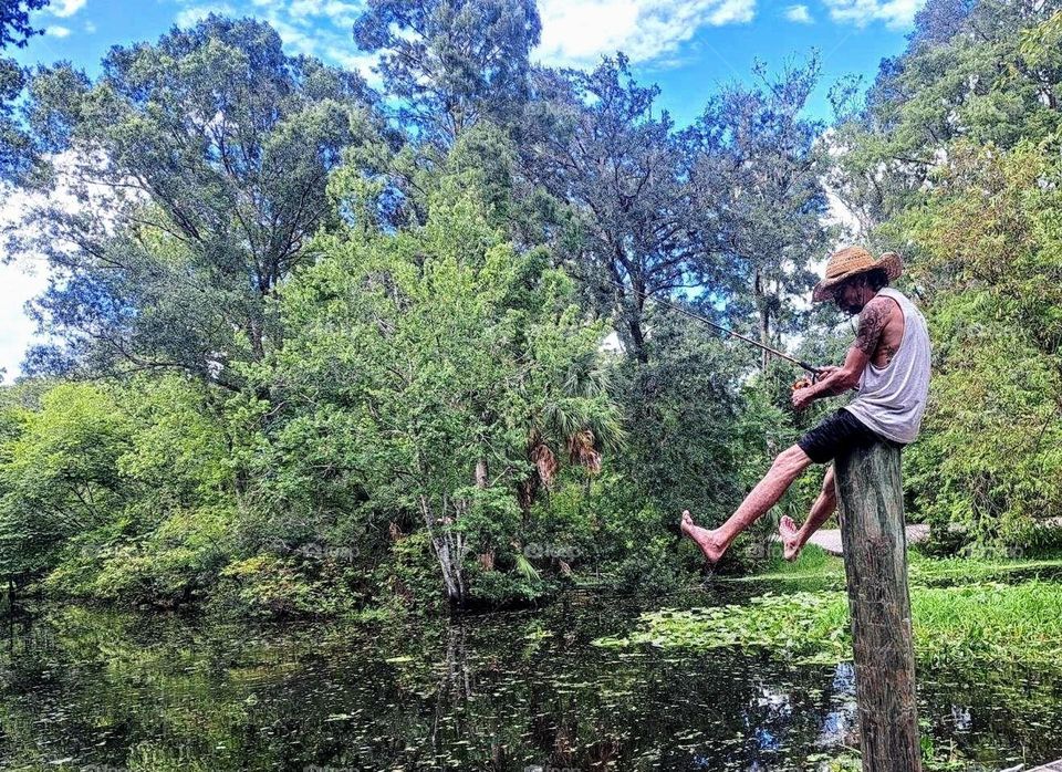 Fishing Guy in Hat