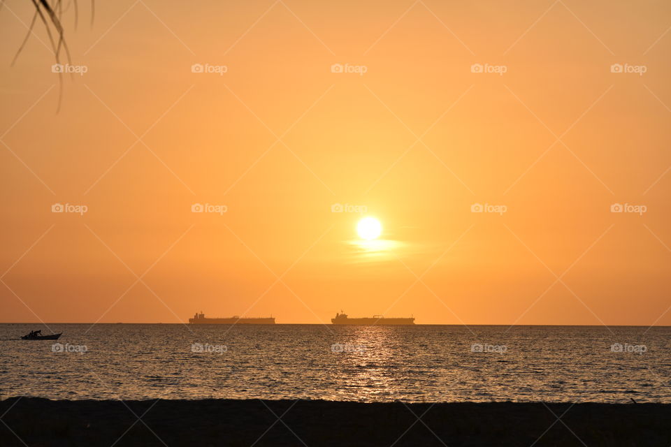 Sunset in Lecheria on a September afternoon 