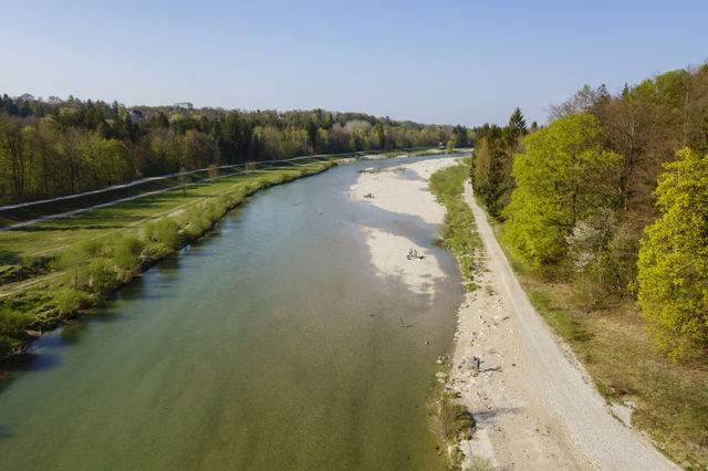 Isar river Munich Germany 