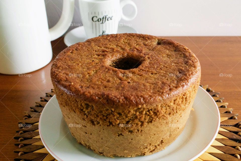 Cake with coffee 