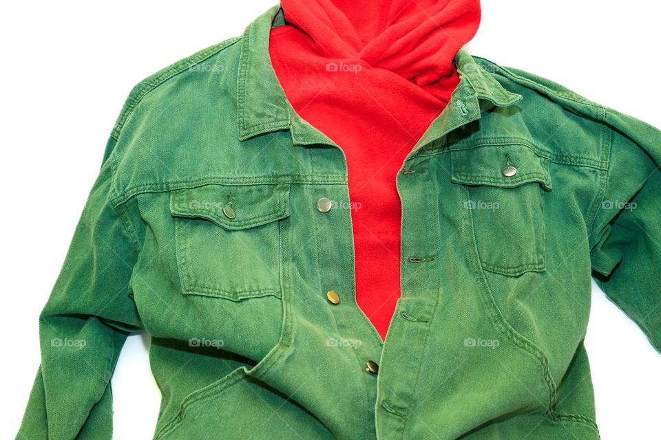 Product photography with coplementary colors