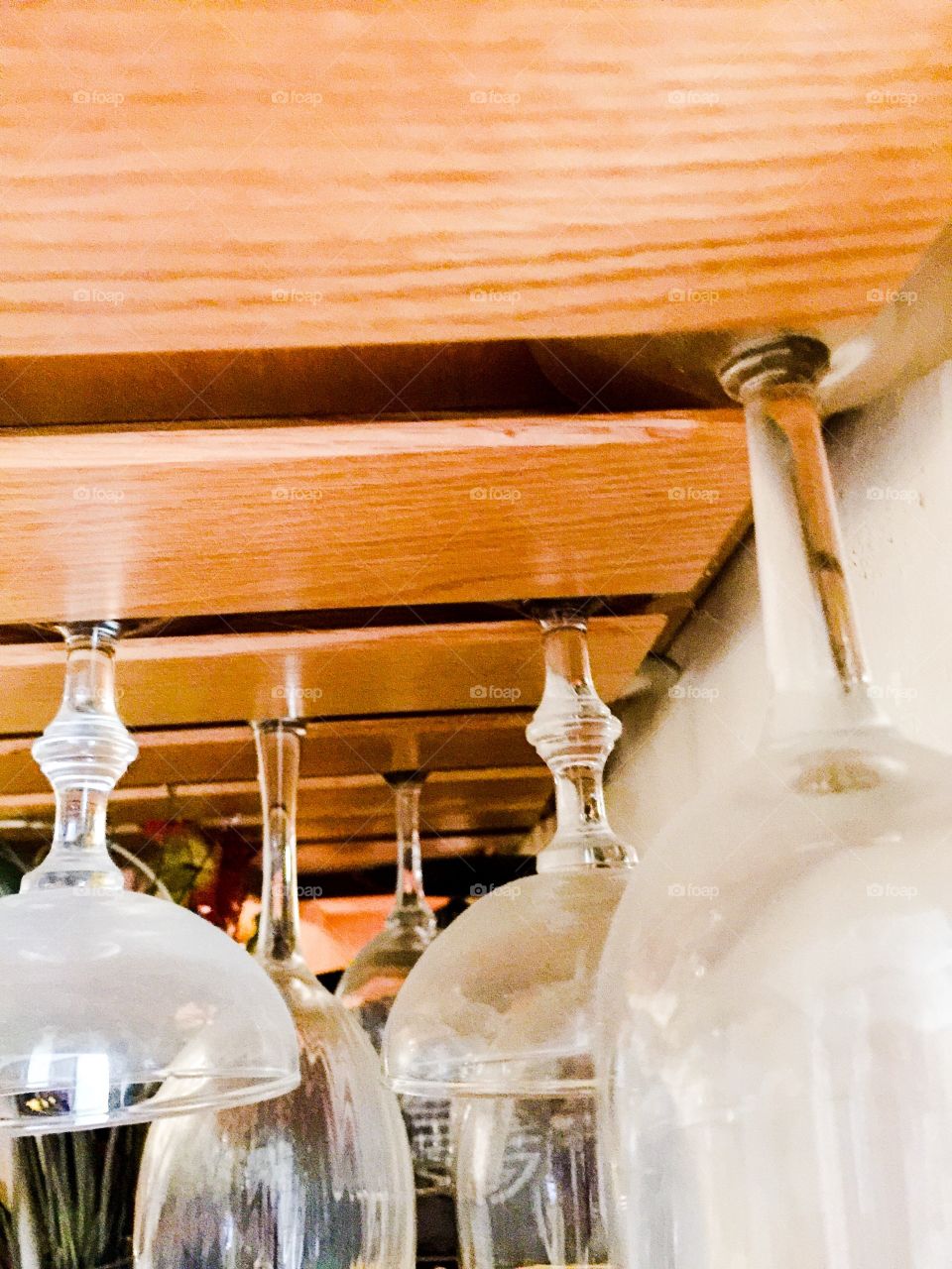 Hanging glass cups 