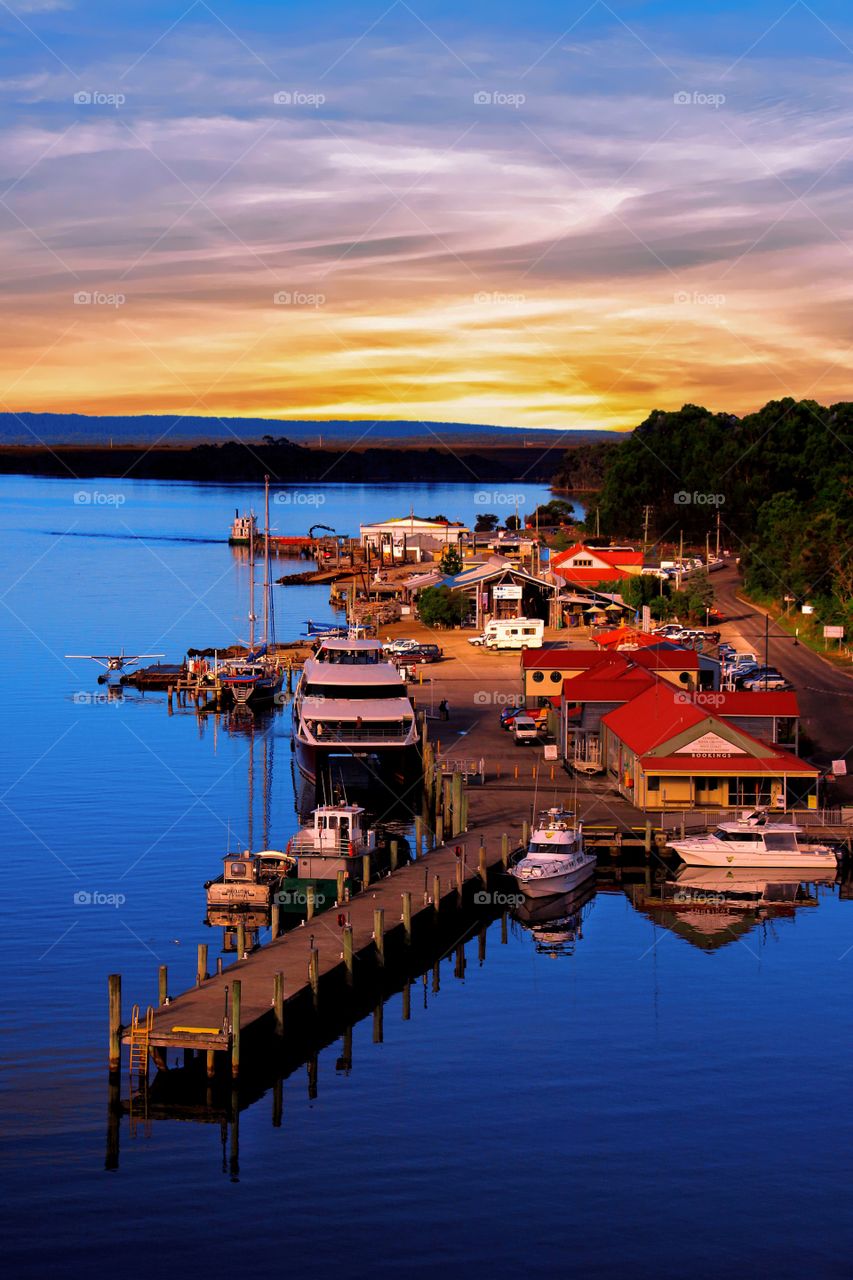 Sunset Over The Marina