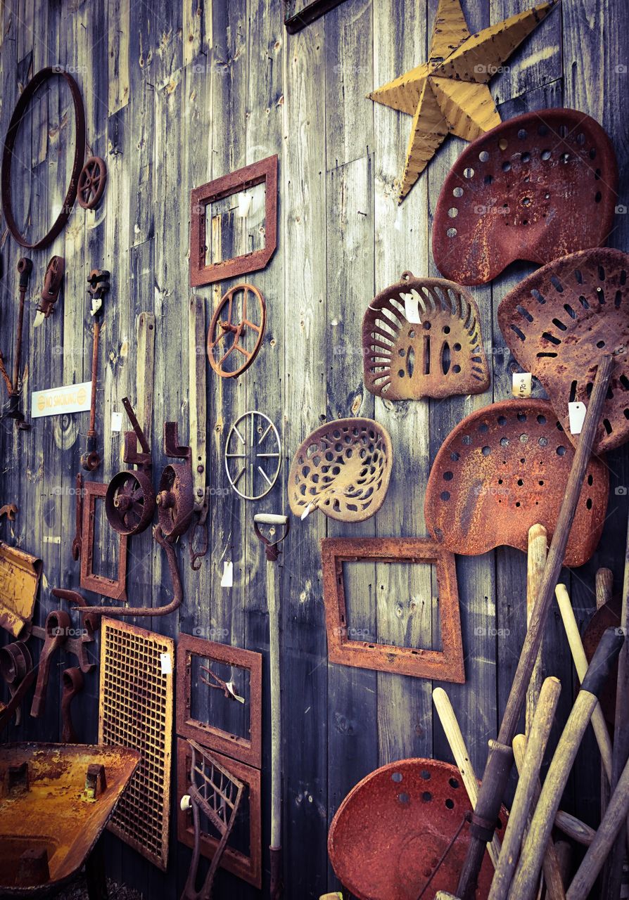 Man made tools and relics from the past