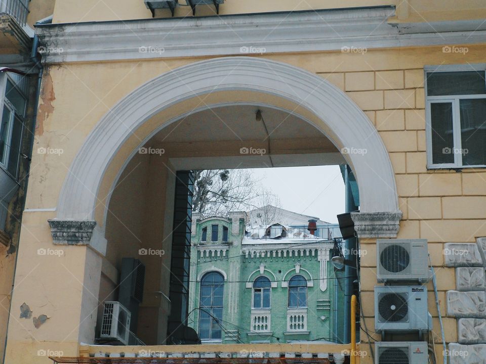 Arch in an old house, Kiev