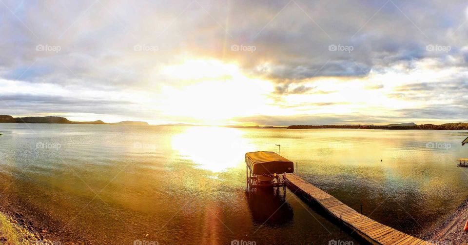 Lake superior sunset