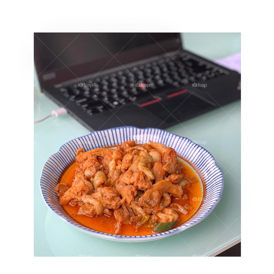 Stir fry dakgalbi for working from home meal 