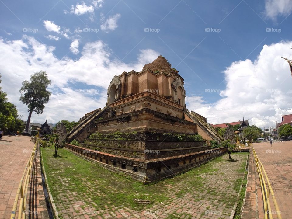 Chiang Mai. Old temple in Chiang Mai 
