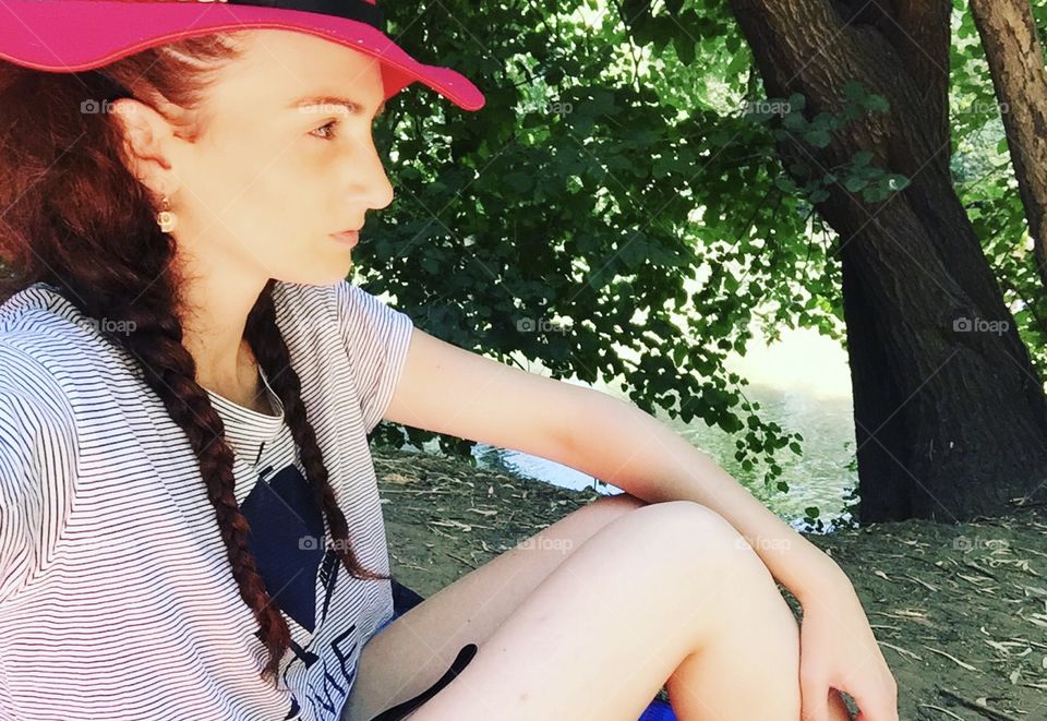 Relaxing and breathing 