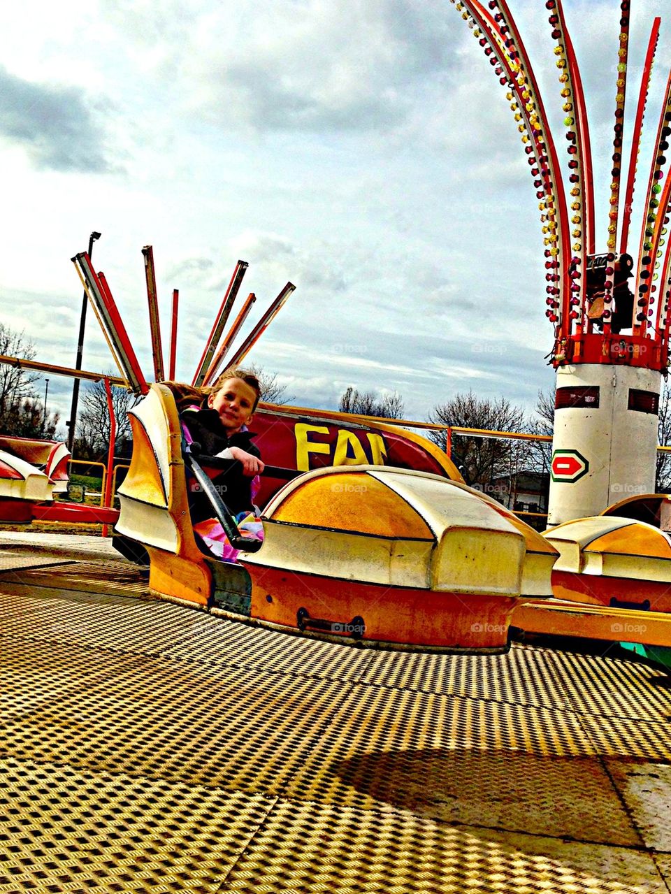 Riding carousel!