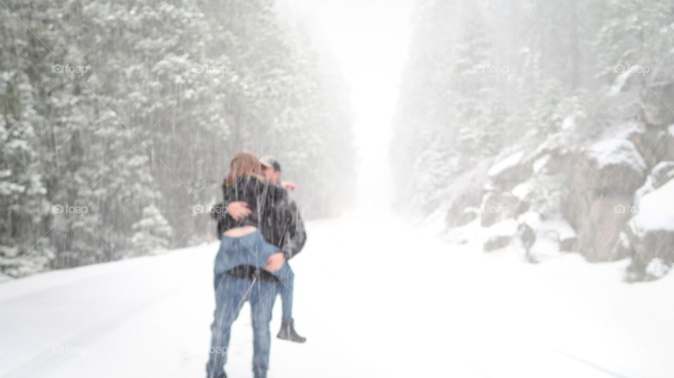 Lost in Snowstorm, Yosemite National Park