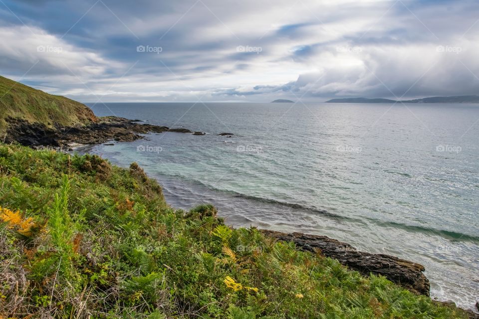 Seascape in Galicia, Spain.