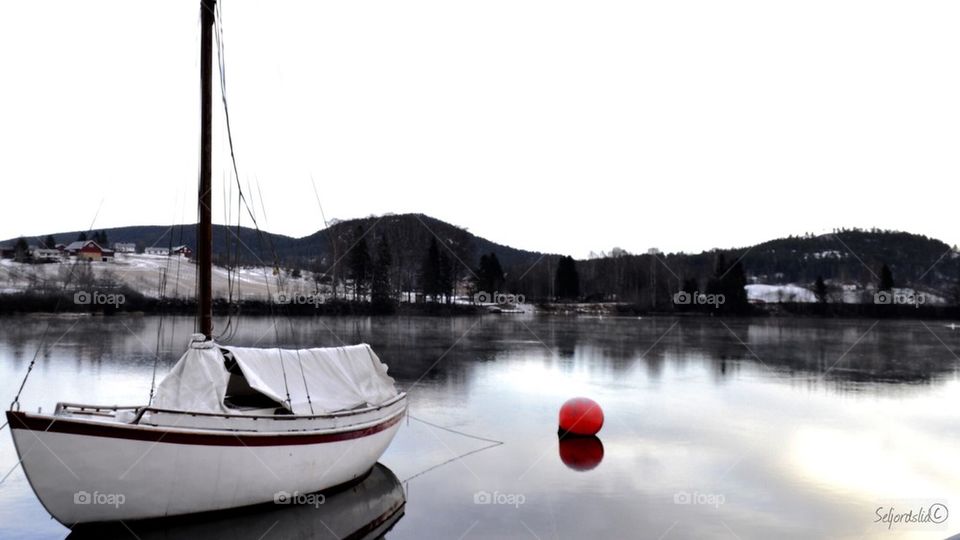 Boat on lake