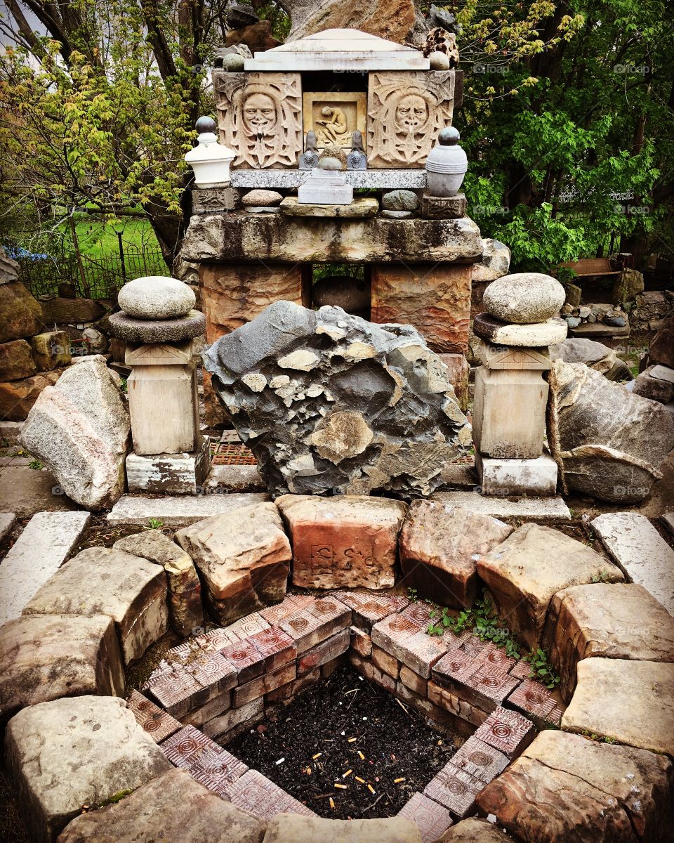 Temple of Tolerance rock garden in Wapakoneta, Ohio 2016