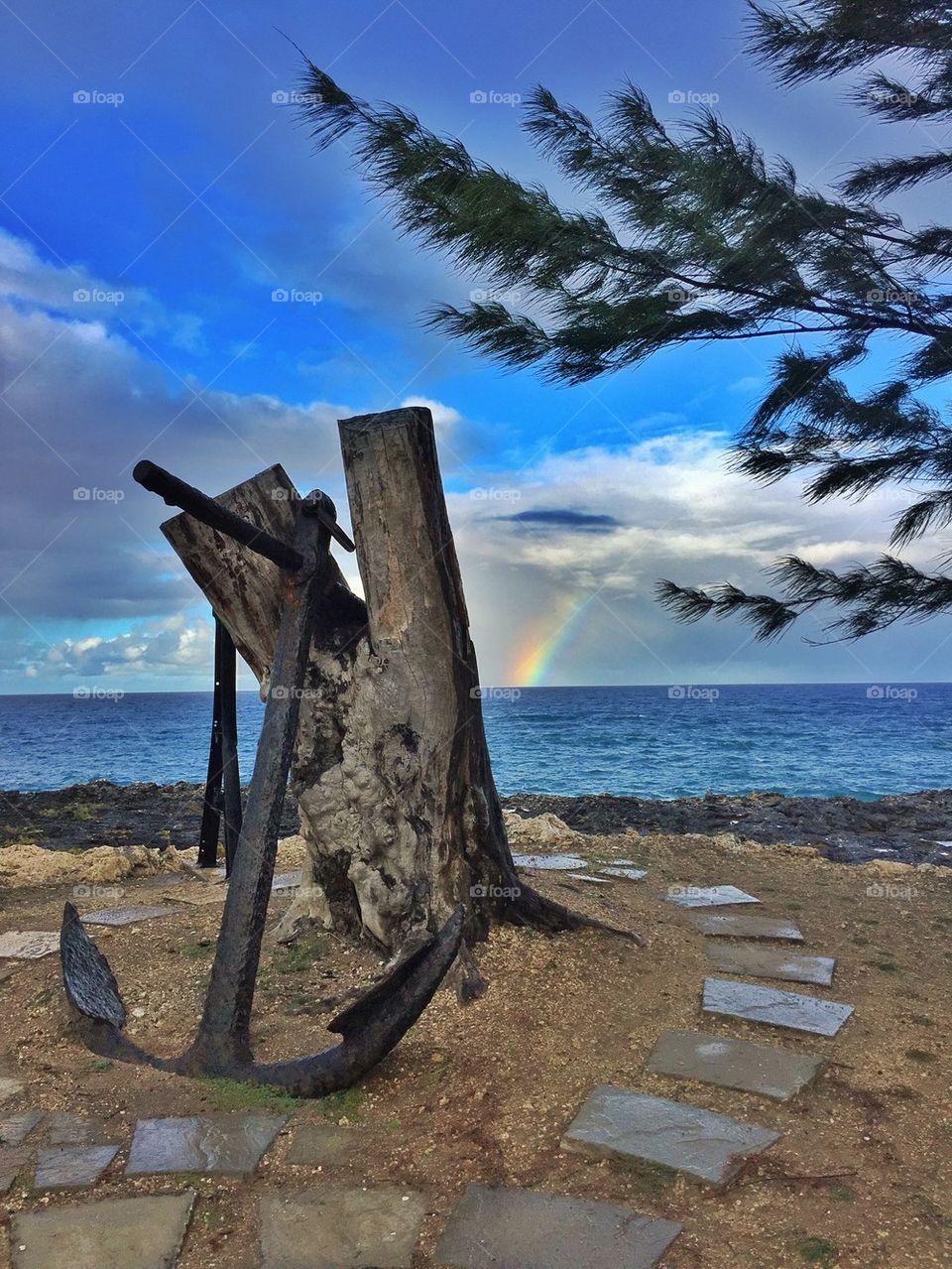 Anchor in Barbados 